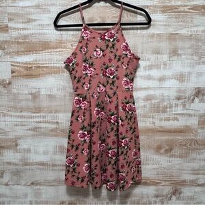 Women’s Floral Sleeveless Dress in Coral/Pink Size Small